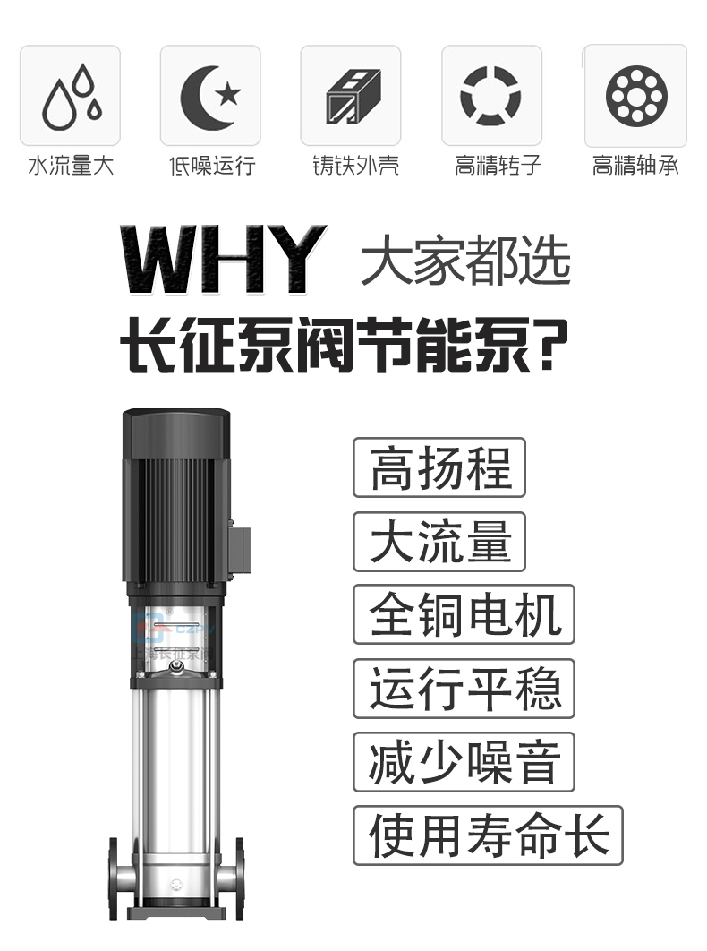 GDL立式多級管道離心泵循環水泵產品優勢